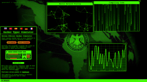 在线假装黑客高手酷炫单页网站源码-织音云论坛