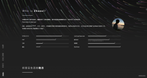 好看流光风格个人主页源码-织音云论坛